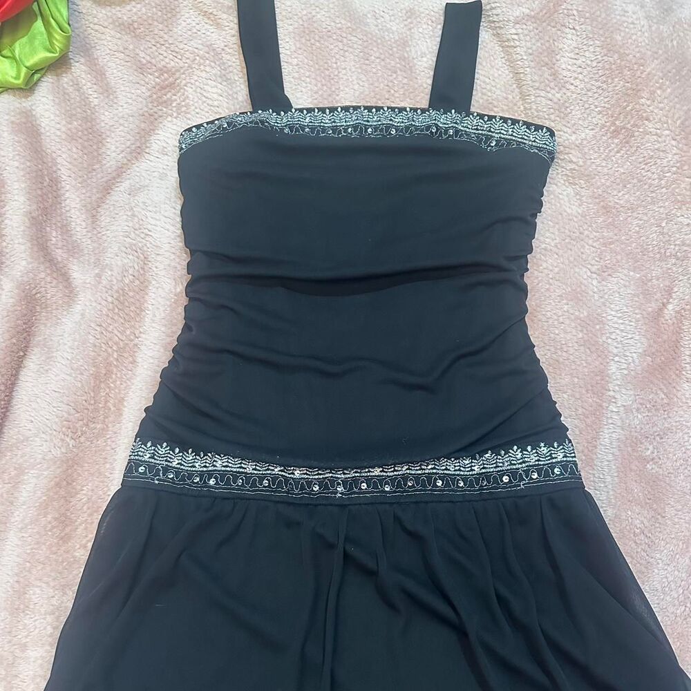Amy-byer Women's Silver and Black Dress